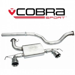 VZ11H Cobra Sport Vauxhall Corsa D Nurburgring (2007-09) Cat Back exhaust (2.5" bore) (Non-Resonated), Cobra Sport, VZ11H